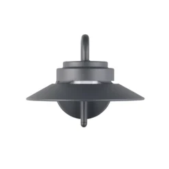 Außenwandlampe Atrato, anthrazit, Ø 20 cm, Metall