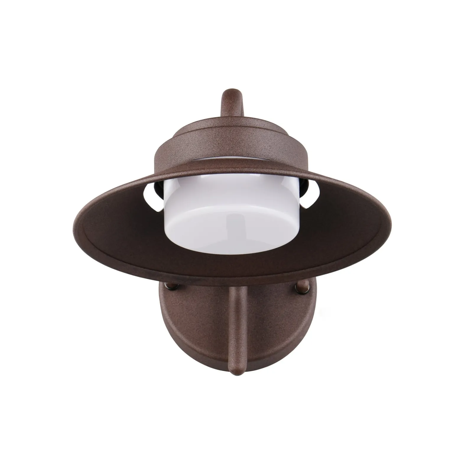 Außenwandlampe Atrato, rostfarben, Ø 20 cm, Metall