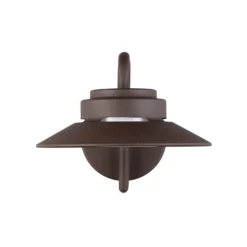 Außenwandlampe Atrato, rostfarben, Ø 20 cm, Metall