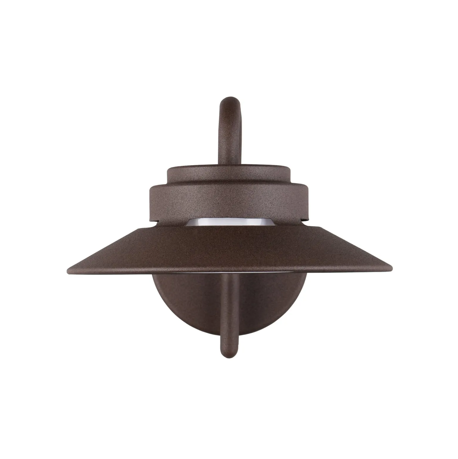 Außenwandlampe Atrato, rostfarben, Ø 20 cm, Metall