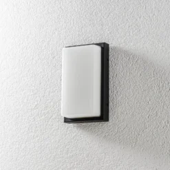Außenwandlampe Babett E27 mit Sensor graphit