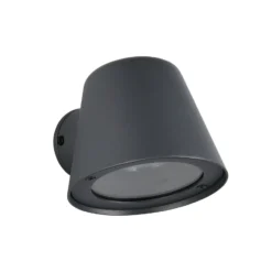 Außenwandlampe Beni, schwarz matt, Breite 11 cm, Metall