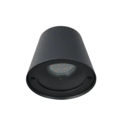 Außenwandlampe Beni, schwarz matt, Breite 11 cm, Metall