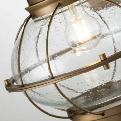 Außen-Wandlampe Bridgeton messing Ø 28 cm