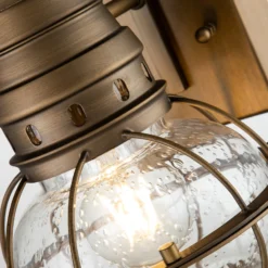 Außen-Wandlampe Bridgeton messing Ø 17,8 cm