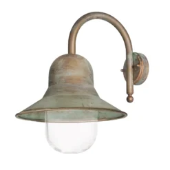 Außenwandlampe Campanula 2091 Messing antik Tiefe 40 cm IP44