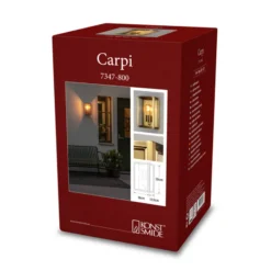 Außenwandlampe Carpi, messing, Breite 18cm