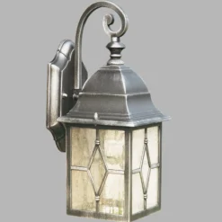 Außenwandlampe Genoa mit Bleiglas, IP23