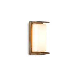 Außenwandlampe Ice Cubic 3412, messing antik