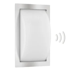 Außenwandlampe Ivett E27 Edelstahl mit BWM