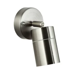Außenwandlampe Jandy down schwenkbar edelstahlfarben, Metall