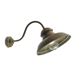 Außenwandlampe Mill 1591 messing antik/klar