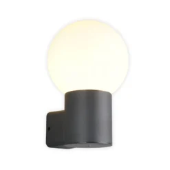 Außenwandlampe Mures, anthrazit, Höhe 28 cm, Metall