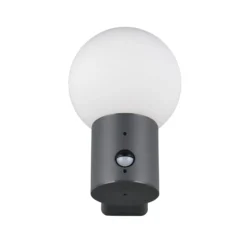 Außenwandlampe Mures, anthrazit, Höhe 28 cm, Metall, Sensor