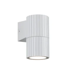 Außenwandlampe Parana, weiß matt, Höhe 11 cm, Metall