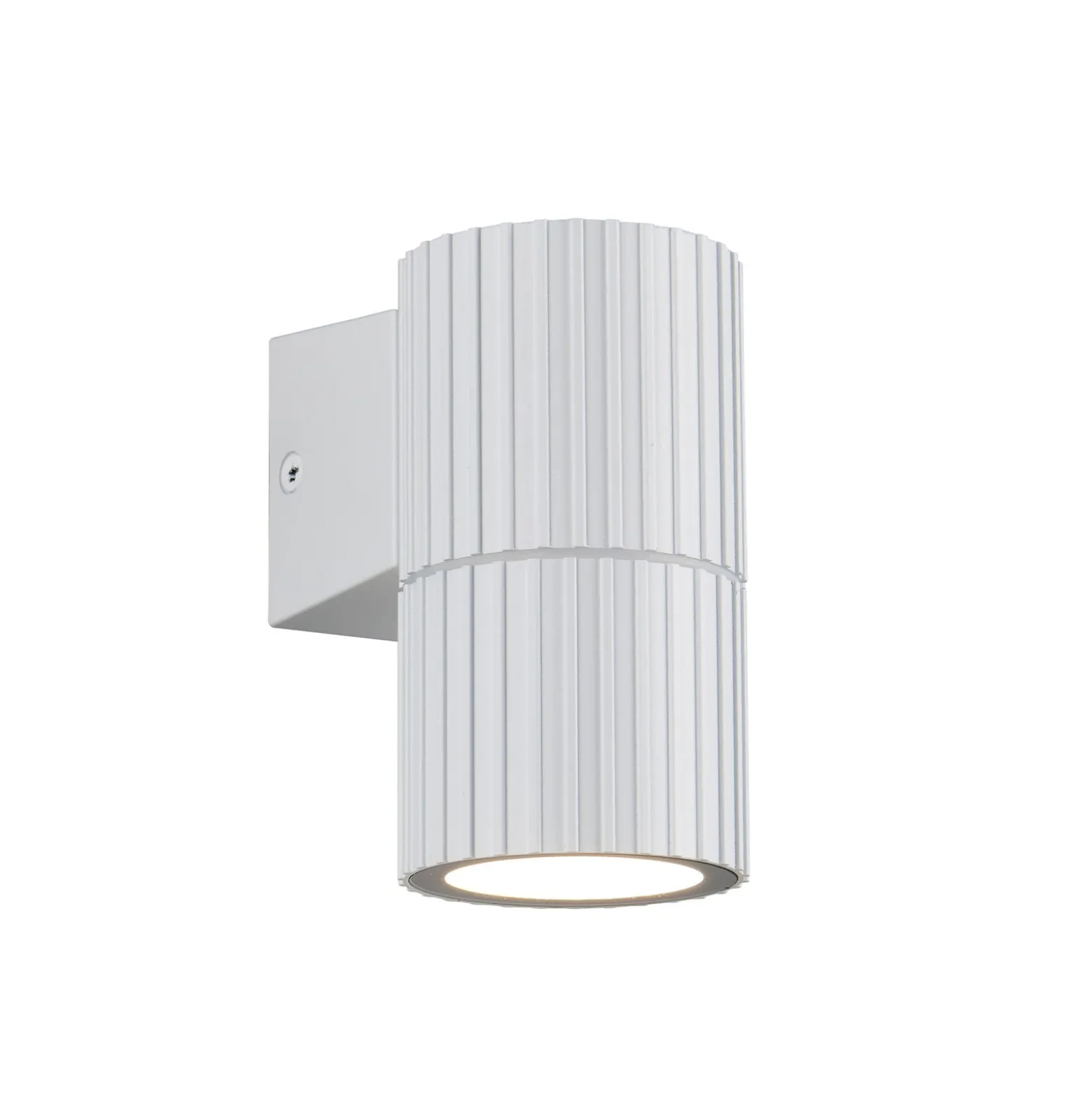 Außenwandlampe Parana, weiß matt, Höhe 11 cm, Metall