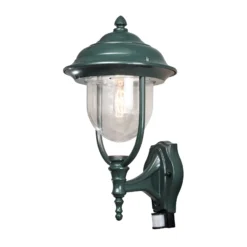 Außenwandlampe Parma mit Bewegungsmelder, grün