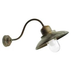 Außenwandlampe Patio 1351 messing antik/klar