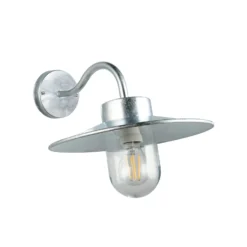 Außenwandlampe Tana, zinkfarben, Ausladung 41 cm Metall IP44