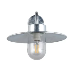 Außenwandlampe Tana, zinkfarben, Ausladung 41 cm Metall IP44
