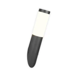 Außenwandlampe Trioto, schwarz matt, Höhe 39 cm, Edelstahl