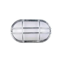 Außenwandlampe Tumen, zinkfarben, Breite 26 cm, Metall, IP44