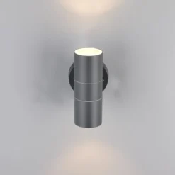 Außenwandlampe Turia, anthrazit, Höhe 16 cm, Metall