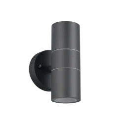 Außenwandlampe Turia, anthrazit, Höhe 16 cm, Metall