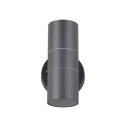 Außenwandlampe Turia, anthrazit, Höhe 16 cm, Metall