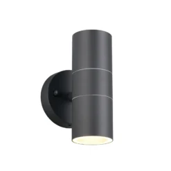 Außenwandlampe Turia, anthrazit, Höhe 16 cm, Metall