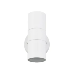 Außenwandlampe Turia, weiß matt, Höhe 16 cm, Metall