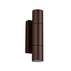 Außenwandlampe Yamuna, rostfarben, Höhe 23 cm, Metall, IP65