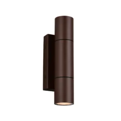 Außenwandlampe Yamuna, rostfarben, Höhe 23 cm, Metall, IP65