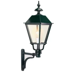 Außenwandleuchte Bergen, schwarz, Höhe 80 cm, Metall, IP44