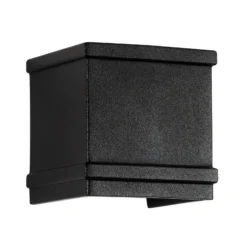 Außenwandleuchte Borgo aus Aluminium, schwarz