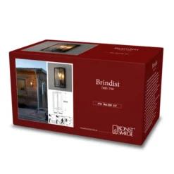 Außenwandleuchte Brindisi, Bewegungsmelder, schwarz, IP54