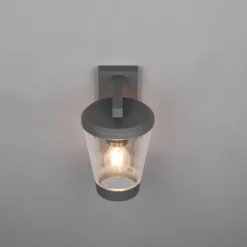 Außenwandleuchte CAVADO, anthrazit, Höhe 28 cm, IP44