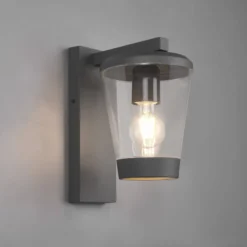 Außenwandleuchte CAVADO, anthrazit, Höhe 28 cm, IP44