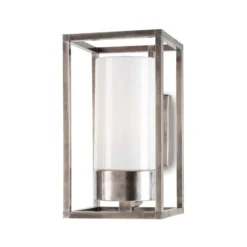 Außenwandleuchte Cubic³ 3364 nickel antik/opal