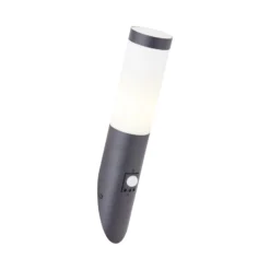 Außenwandleuchte Dody Sensor, schwarz, Metall, Kunststoff