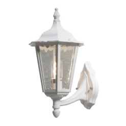 Außenwandleuchte Firenze, weiß, Fassung oben, 48 cm