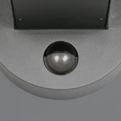 Außenwandleuchte Fraser Sensor grau/Betonoptik, Alu IP54 E27
