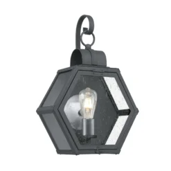 Außen-Wandleuchte Heath Breite 33,1 cm, schwarz