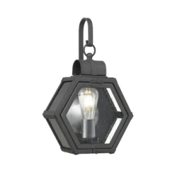 Außen-Wandleuchte Heath Breite 26,7cm schwarz
