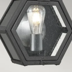 Außen-Wandleuchte Heath Breite 26,7cm schwarz