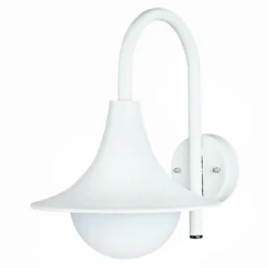 Außenwandleuchte 167 in schöner Form, weiß