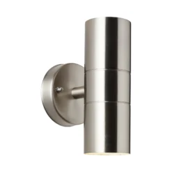 Außenwandleuchte Jandy up/down edelstahlfarben, Metall, GU10
