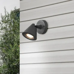 Außenwandleuchte Kaveri aus Aluminium, anthrazit