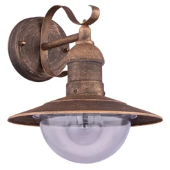 Außenwandleuchte Linda mit Vintage-Rost-Optik