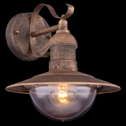 Außenwandleuchte Linda mit Vintage-Rost-Optik